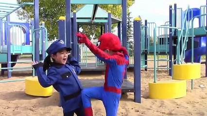 Little Heroes Kids Cop & Spiderman vs Robber