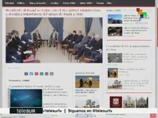 Pdte. sirio destaca el apoyo que le brinda Rusia