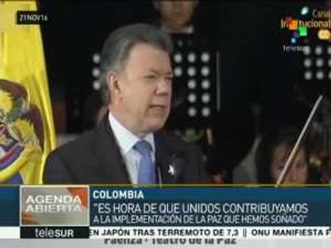 Santos pide a colombianos apoyar la implementación del acuerdo de paz