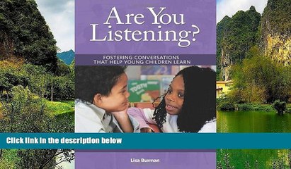 Big Sales  Are You Listening?: Fostering Conversations That Help Young Children Learn  Premium