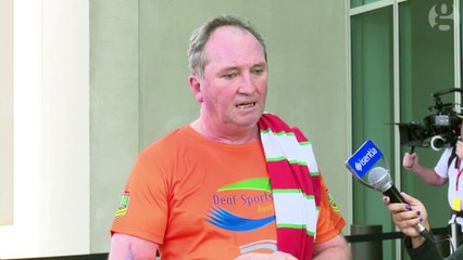 Barnaby Joyce: visa ban needed to send clear message to people smugglers – video