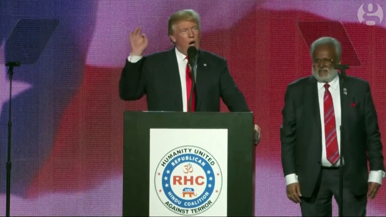 'We are going to be best friends': Trump talks up US-India relations under his presidency – video