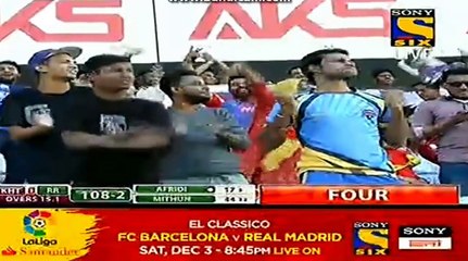 Shahid Afridi batting vs Khulna Titans, BPL 2016