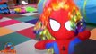 Spiderbaby Gets Rainbow Hair Candy SpiderBaby Spiderman Spidergirl Superhero Fun in Real Life