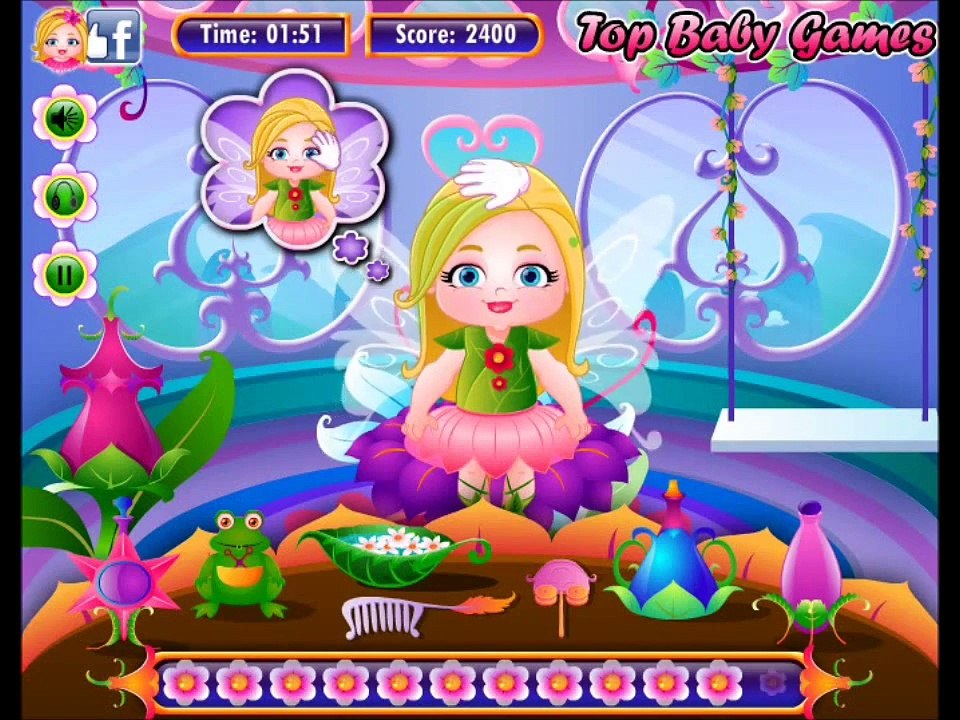 Baby Games Baby Fairy Hair Care video for little kids Fairy Tales Games