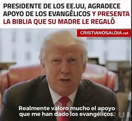 Trump agradece a los evangelicos