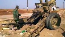 Сирия, подразделения сирийской армии ведут огонь по боевикам в провинции Хама