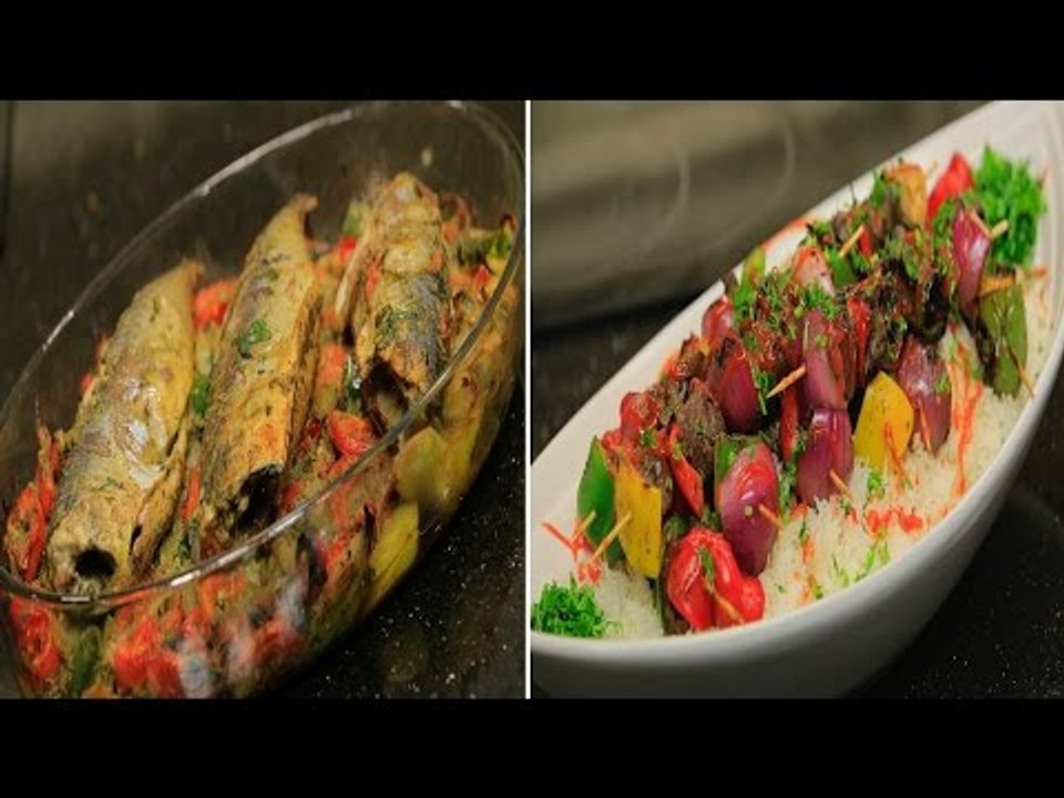 شيش كبدة الدجاج - ماكريل بزيت الزيتون والليمون...