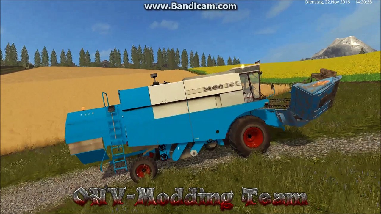 Erster einsatz des fortschritt e 516 b auf der niederbayern map.