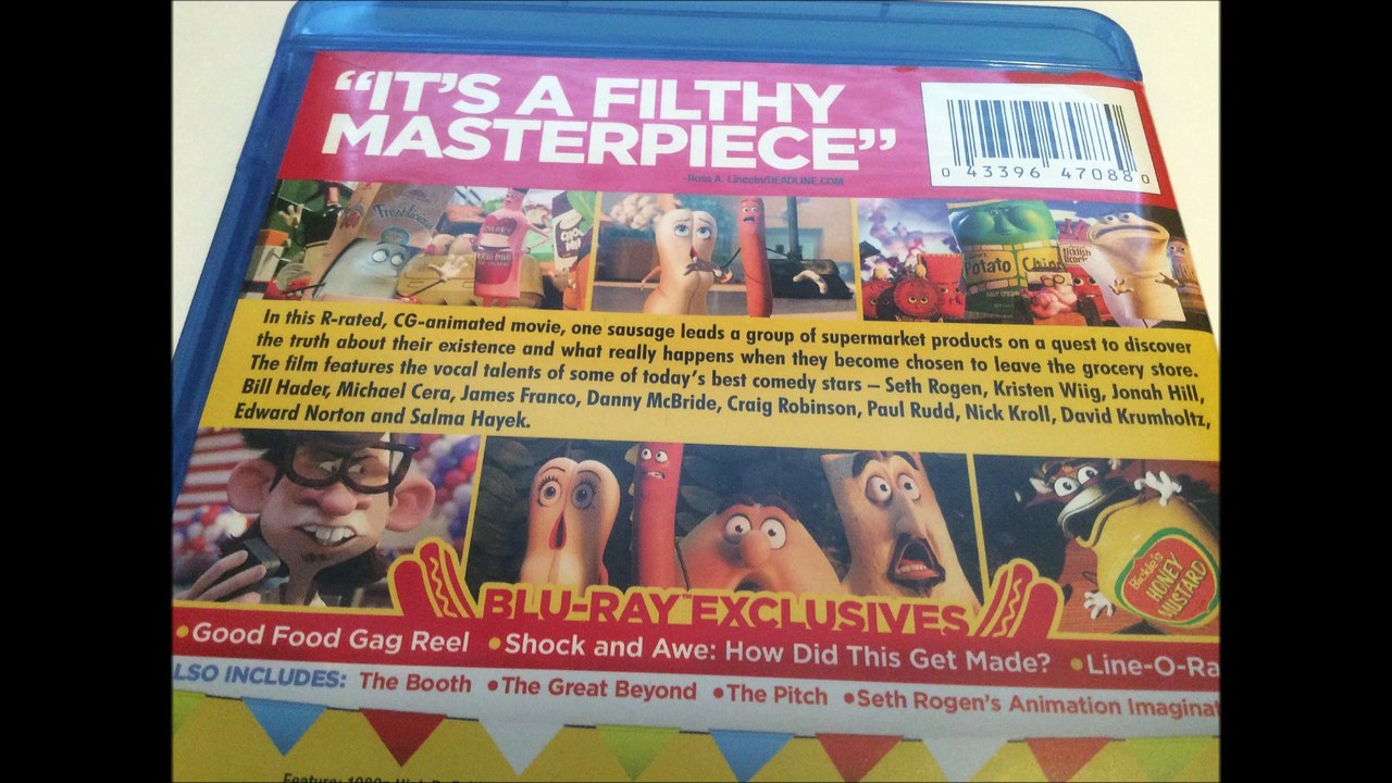 Critique Blu-ray Sausage Party (Party de saucisses)