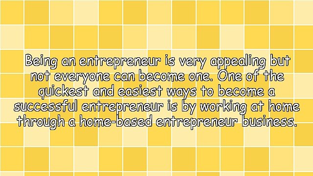 Home-Based Business Entrepreneur Working At Home