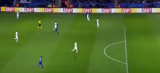 هدف ليستر الاول فى مرمى كلوب بروج بدورى الابطال 22-11-2016