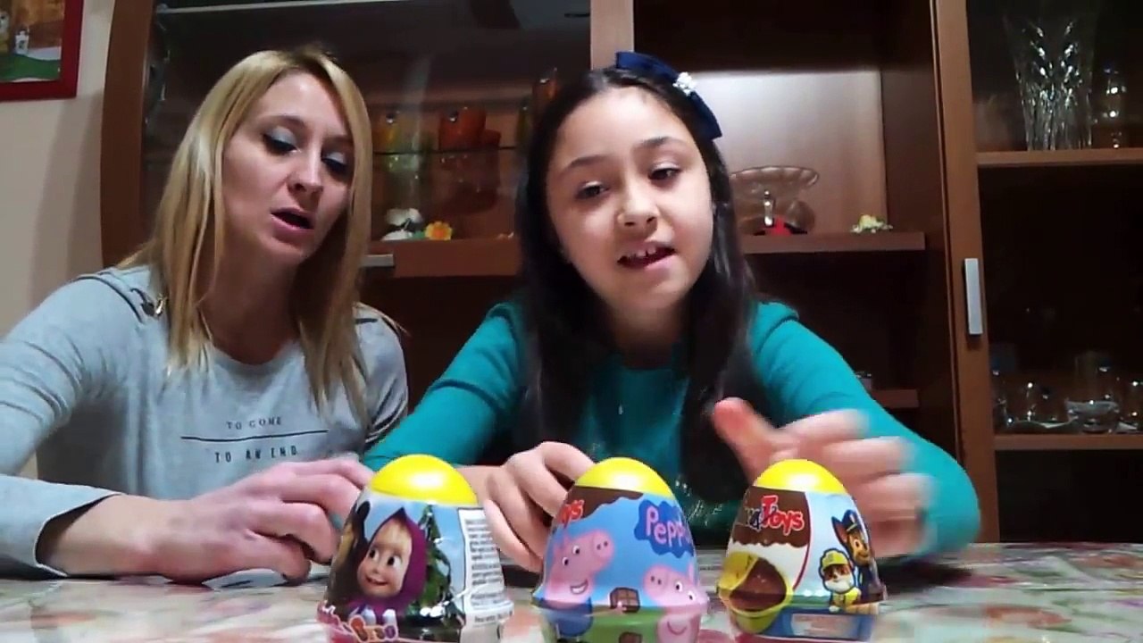 Uova Sorpresa Peppa Pig, Tartarughe Ninja, Pets, Paw Patrol, Masha e Orso
