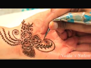 Mehendi Designs On Rose Petals Mehndi 2016