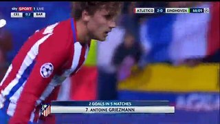 2-0 Antoine Griezmann Goal HD - Atl. Madrid 2-0 PSV Eindhoven - 23.11.2016 HD