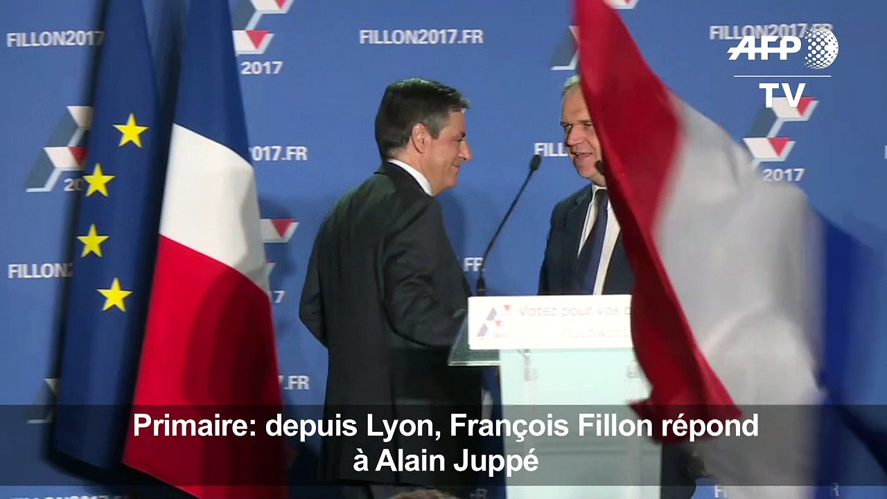 Depuis Lyon, François Fillon répond à Alain Juppé