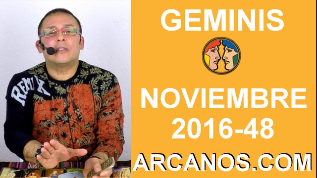 GEMINIS HOROSCOPO SEMANAL 20 al 26 de NOVIEMBRE 2016-Amor Solteros Parejas Dinero-ARCANOS.COM