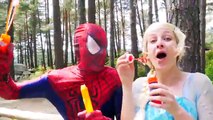 Superman Xray Vision vs Spiderman Electricity Power w/ Joker Frozen Elsa Fun Superhero In Real Life!