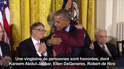 USA: des stars honorées par la plus haute distinction civile