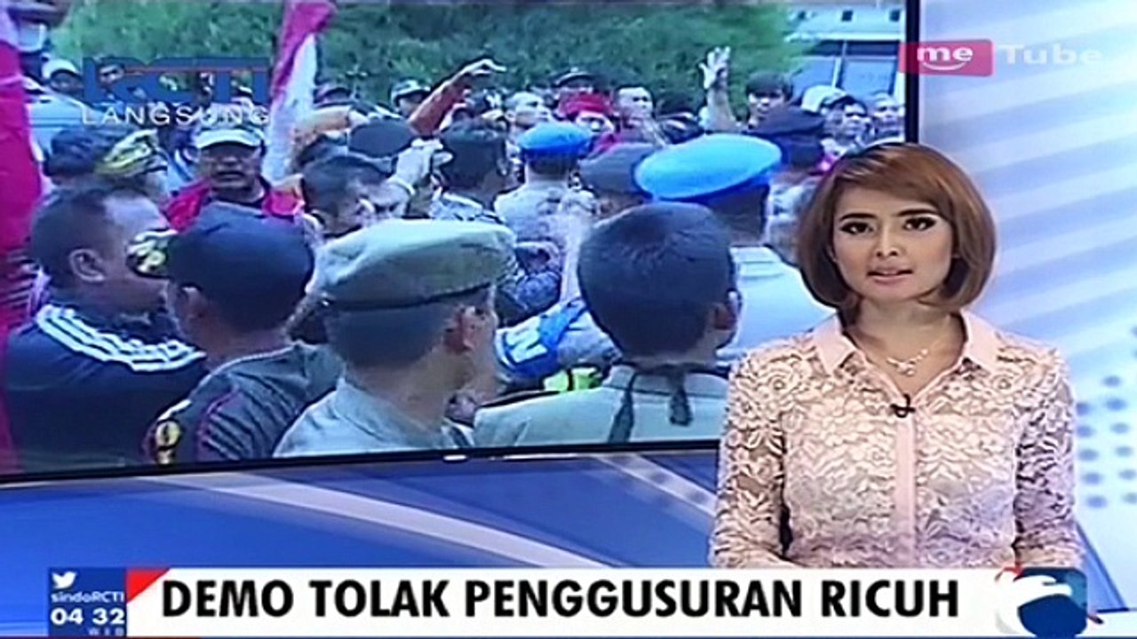 Demo Tolak Penggusuran di Bekasi Ricuh
