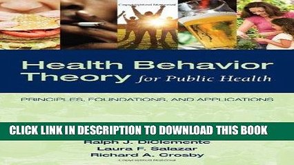 [PDF] Epub Health Behavior Theory For Public Health: Principles, Foundations, and Applications