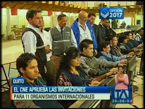 CNE aprueba las invitaciones para 11 organismos internacionales