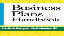 PDF Business Plans Handbook: A Compilation of Actual Business Plans Developed By Small Businesses