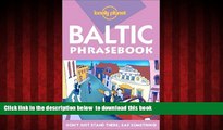 Read book  Lonely Planet Baltic States Phrasebooks (Lonely Planet Phrasebook: India) BOOOK ONLINE