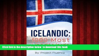 GET PDFbooks  Icelandic: 1000 Most Used Words: Speak Icelandic, Fast Language Learning, Beginners,