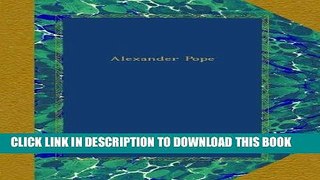 Best Seller Alexander Pope Free Read