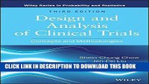Ebook Design and Analysis of Clinical Trials: Concepts and Methodologies Free Download