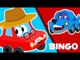 Little Red Car Rhymes - Little Red Car | BINGO | Car Rhymes For Children