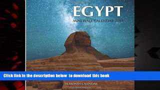 Best book  Egypt Mini Wall Calendar 2017: 16 Month Calendar BOOOK ONLINE