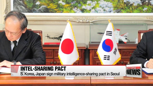 S. Korea, Japan sign military intelligence-sharing pact