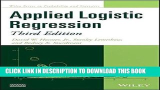 Ebook Applied Logistic Regression Free Read
