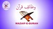 Wazaif Quarni | Qurani Wazaif in Urdu | Qurani Wazifa  پیارے نبیؐ کا پیارا تحفہ اپنی اُمَّت کےلیئے