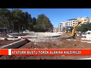 ATATÜRK BÜSTÜ TÖREN ALANINA KALDIRILDI 320x240