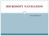 MICROSOFT  NAVIGATION Real Time Online training By MaxMunus