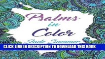 Ebook Psalms in Color: An Adult Coloring Book with Inspirational Bible Psalms, Christian Religious