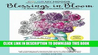 Best Seller Journal Blessings in Bloom Adult Coloring Books and Coloring Journals by Color My