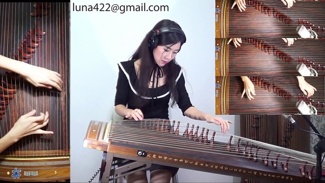 Hallelujah joué sur une harpe traditionnelle chinoise ! jeff buckley / Leonard Cohen