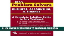 [FREE] Ebook Business, Accounting   Finance Problem Solver (Problem Solvers Solution Guides) PDF