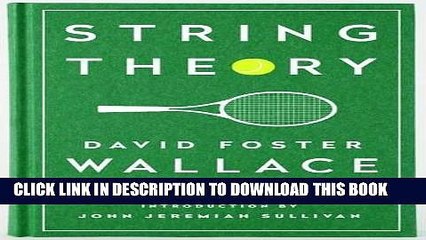 [PDF] String Theory: David Foster Wallace on Tennis: A Library of America Special Publication