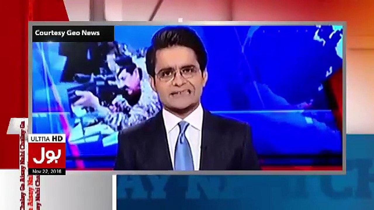 Aamir Liaqat Bashing Shahzed Khanzada For Defaming Pak Army (1)