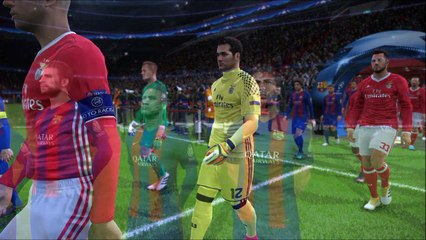 PES2017 UEFA Champions League 1st round 1st leg F.C.Barcelona×S.L.Benfika