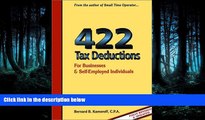 READ THE NEW BOOK 422 Tax Deductions for Businesses and Self-Employed Individuals (475 Tax