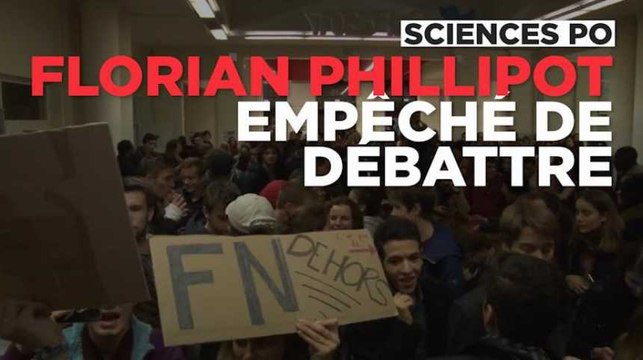 Florian Phillipot empêché de débattre à Sciences Po