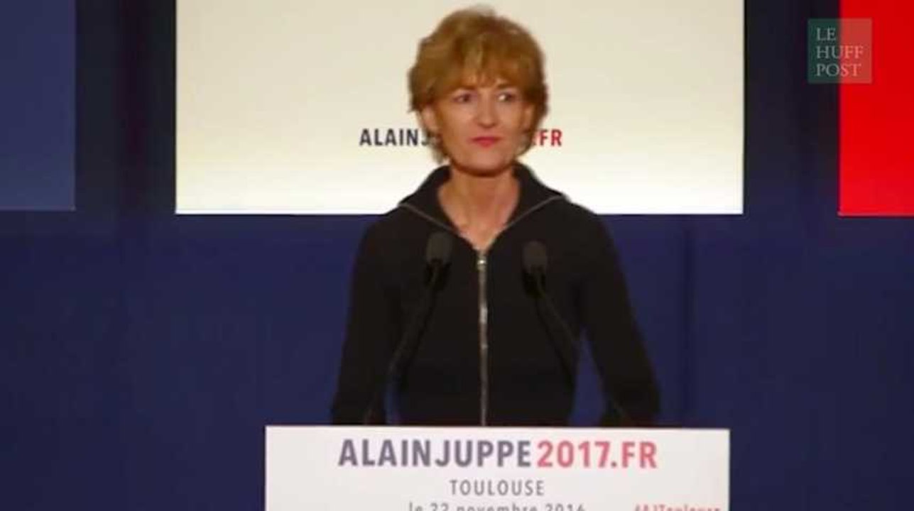Isabelle Juppé donne son premier discours de soutien à son mari