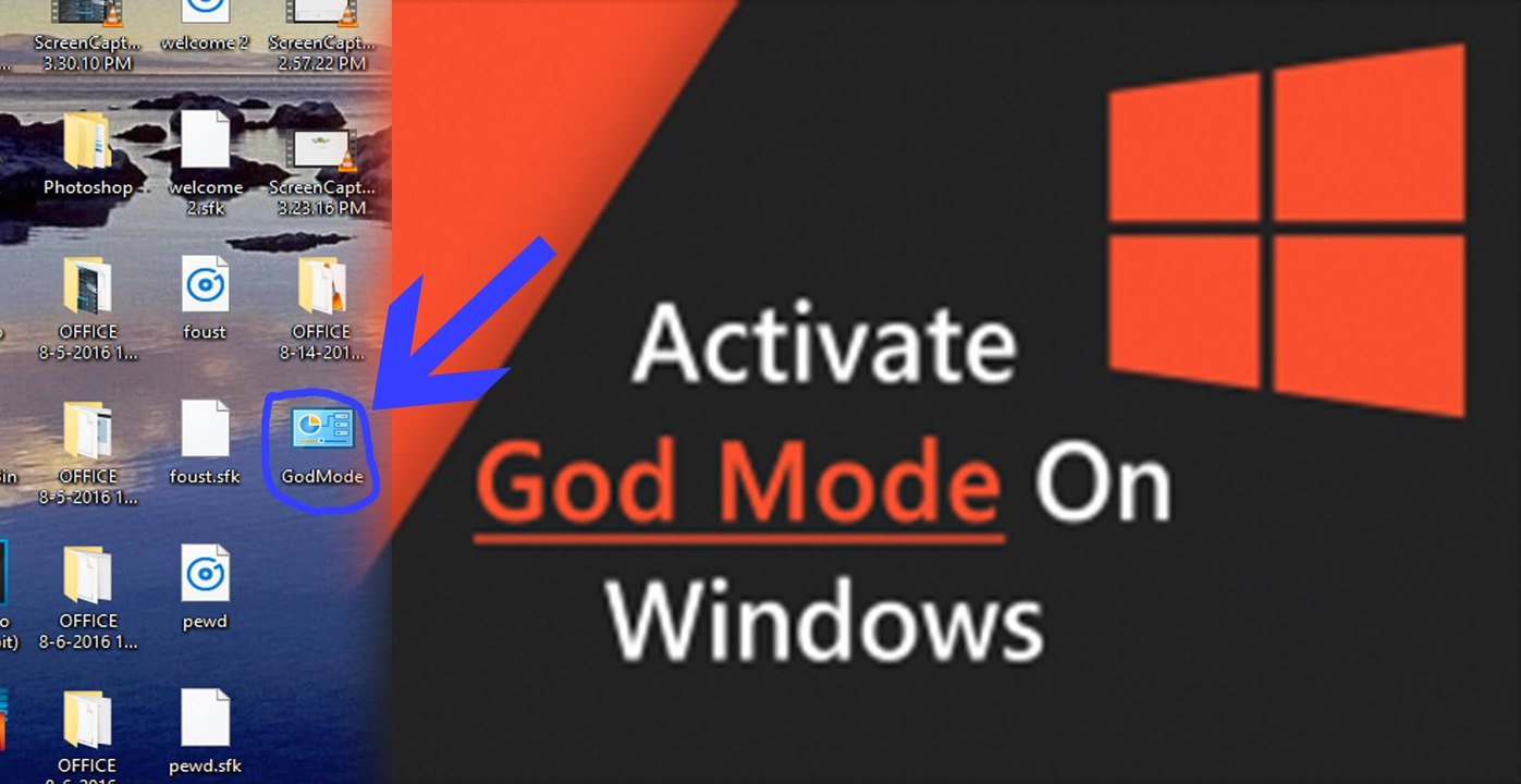 How To Enable God Mode in Windows 7, 8.1, 10