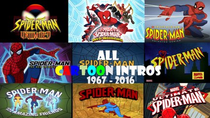All cartoon spider-man tv show Intros 1967 - 2016